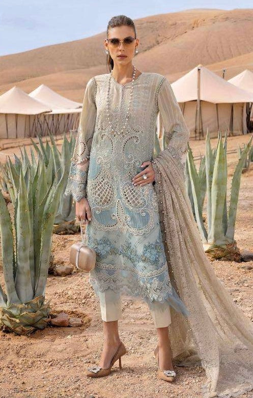 Cool pastel hues and intricate threadwork, perfect for summer soirées.